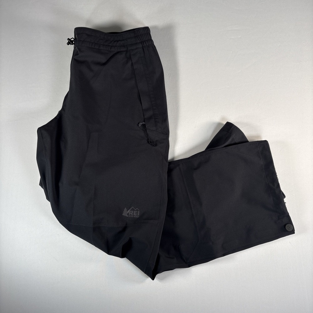 REI Co-op HydroWall 2.5L Rain Pants Womens Large Black Hiking Gorpcore